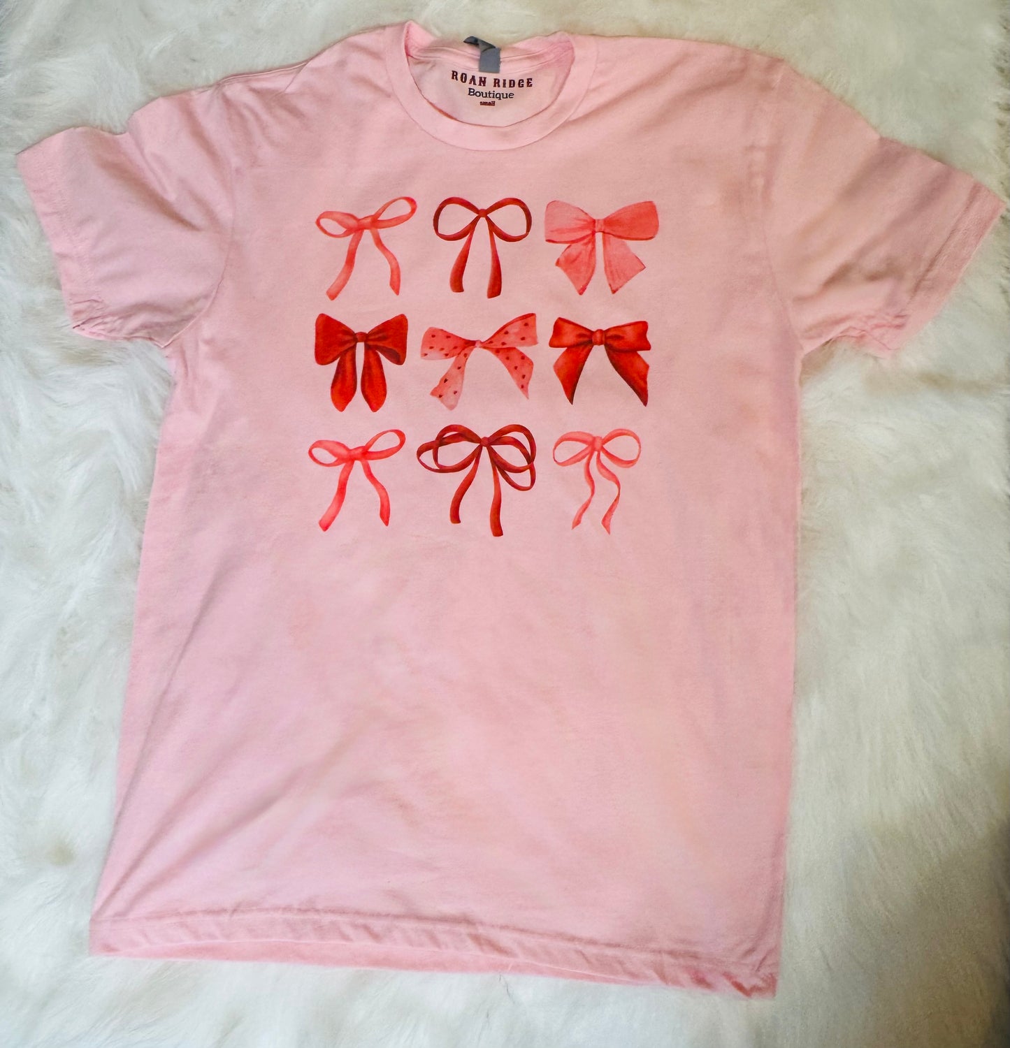 Pink bow tee